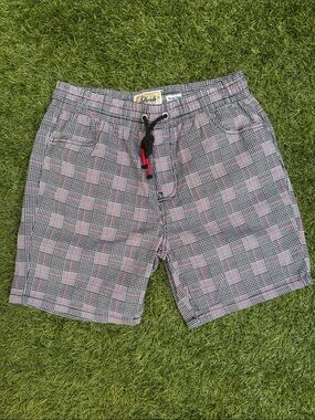 Fresh Prints of Bel-Air Street Twill Plaid Drawstring Shorts Men’s Medium
